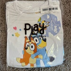 Little Sleepies Bluey Dance 2T flutter tee